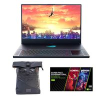ROG Zephyrus S GX701 Gaming Laptop Bundle, 17.3" 144Hz FHD IPS, GeForce RTX 2080, Intel Core i7-8750H Processor, 16GB DDR4, 1TB PCIe NVMe SSD Hyper Drive, Windows 10 Pro - GX701GX-XS76