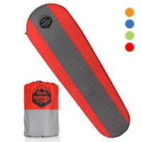 Self Inflating Camping Mat - Foam Sleeping Pad is 1.5 Inches Thick Perfect For Hiking, Backpacking, Travel, Kids & Adults - Lightweight, Waterproof & Compact Camping Air Mattress (Multiple Colors)