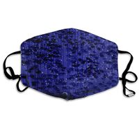 YUIOP Purple Gallery Starry Sky Printed Mask Neutral Mask for Men and Women Polyester Dust-Proof Breathable Mask