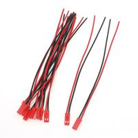 uxcell 10 x RC Plane Battery JST Male 5.9 inches 150mm Length 22AWG Wire Cable
