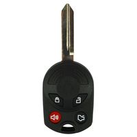 qualitykeylessplus Uncut Standard Blade Remote Head Key Replacement 4 Button Old Style Fob Transmitter Free KEYTAG
