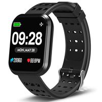 DoSmarter Surpro Fitness Watch, Wearable Activity Tracker Running Watch with Heart Rate Monitor, Waterproof Smart Wristband Pedometer Watch for Kids Woman Man, Black