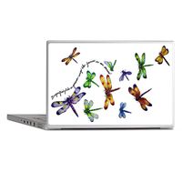 Laptop Notebook 14 Inch Skin Cover Dragonflies Glide on Gossamer Wings