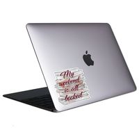 My Weekend is All Booked Tablet & Laptop Sticker