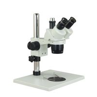 Trinocular 20X-40X Stereo Microscope on Wide Table Stand