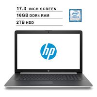 2019 Flagship HP Pavilion 17.3 Inch HD+ SVA Laptop (i3-8130U 2.20GHz up to 3.4GHz, 16GB RAM, 2TB HDD, WiFi, BT, DVDRW, HDMI, HD Audio, Webcam, Windows 10) (Gold)