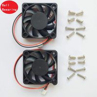 2 Packs 5010 50mm fan -50mmx50mmx10mm Dual Ball Bearing computer fan 3d printer fan Thermal Fan,12v DC 2pin UL Certified Long life cooling fan(Speed:4000RPM)
