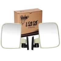 10L0L Golf cart Generic Side Mirrors for EZGO Club Car Yamaha and Others (One Pair for Sale)