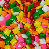 Dubble Bubble Chewing Gum Chiclet Tabs in 6 Flavors - 5400 ct Bulk Case, 1 Brand, Great For Vending & more