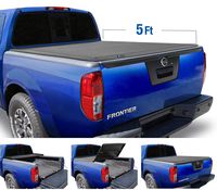 Tyger Auto Black T3 Soft Tri-Fold Truck Tonneau Cover for 2005-2020 Nissan Frontier 2009-2014 Suzuki Equator Fleetside 5' Bed TG-BC3N1028