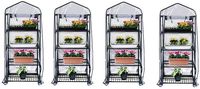 Gardman R687 4-Tier Mini Greenhouse, 27" Long x 18" Wide x 63" High (Pack of 4)