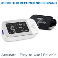 Omron Platinum Blood Pressure Monitor, Premium Upper Arm Cuff, Digital Bluetooth Blood Pressure Machine, Storesup To 200 Readings for Two Users (100 Readings Each)
