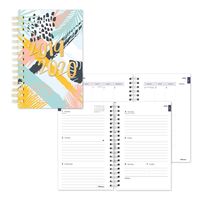 Blueline Weekly/Monthly Academic Planner, July 2019 to July 2020, Twin-Wire Binding, Poly Cover, Tropical Design, 8 x 5 Inches (CA114PG.03-20)