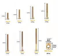 Baby Bed Crib Screws Assortment Hardware Replacement Kit, M6 x20mm/ M6 x30mm/ M6x40mm/ 50mm/ 60mm/ 70mm/ 80mm Hex Drive Socket Cap Screws Barrel Nuts for Beds Headboards Chairs Furniture