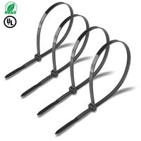 Cable Ties 8 Inch 500 Pack Electrical Nylon Cable Zip Ties UV Resistant Tensile Strength Black