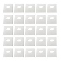 Impresa Products 25 Sets of Clear Vertical Blind Repair Tabs/Vertical Blind Tabs/Blind Fixers - 50 Total Tabs (25 Sets) and 2 Alcohol Wipes
