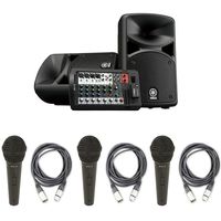 Yamaha STAGEPAS 400BT Portable PA System w/ 3 Microphones and Audio Cables