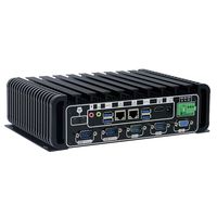 Fanless Industrial PC Rugged Computer IPC with Intel Core I3 6100U 6 COM 2 Intel LAN 3G 4G WiFi Support SIM Slot Barebone Partaker I14