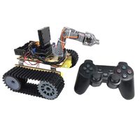 LoveinDIY Smart Car Platform Tracked Robot Tank Chassis with Powerful 3-9V Motor for Arduino Raspberry Pi DIY STEM Education, Easy Assembly