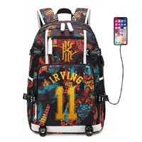 AUGYUESS Basketball Player Star Backpack School Bag Daypack Bookbag Shoulder Bag Laptop Bag (Irving 7)