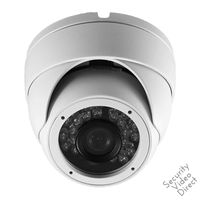 SVD, HD-TVI IR Mini Dome Security Camera, 2.4 Megapixel 1080P, 3.6mm Fixed Lense, 65' IR Outdoor Dome, White