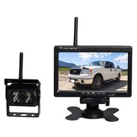 GOTOQOMO W7-2 Wireless Backup Camera System W724 5.8G Stable Signal 7" LCD Monitor and IP67 Waterproof Rear View Camera for Vans,Trucks,Camping Cars,SUV