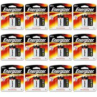 9V Batteries, 12 Count- Energizer Max Premium Alkaline, The Perfect Choice of Power for All 9V Battery Operated Devices