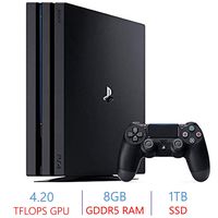 Sony PlayStation 4 PS4 Pro 1TB SSD Console | 4K-TV Gaming | High Dynamic Range | AMD Eight-Core x86-64 Jaguar Processor | AMD Radeon 4.2 Teraflops Graphics | 8GB GDDR5 RAM | 2160p Resolution