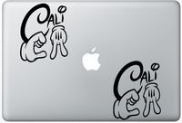 Diamond Mickey Mouse Hands HenryDecalZD0975 Set Of Two (2x) , Decal , Sticker , Laptop , Ipad , Car , Truck