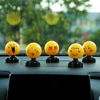 Putars Dancing Toy Dancing Dolls Swinging Animated Dancer Shaking Head Cute Funny Expression Car Dashboard Ornament Decoration Toy Car Decor Cute Funny Swinging Nodding(5PC)