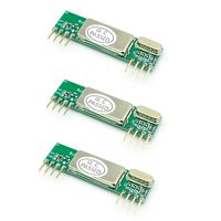 HiLetgo 3pcs RXB6 433MHz Superheterodyne Wireless Receiver Module for Arduino/ARM/AVR