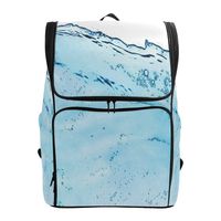 LoveBea Laptop BackpackWater Splash WaveDuffle Backpack for Men Large Vintage Daypack