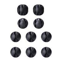 Cable Clips Monato Cable Cord Organizer for TV HDMI Charging Cable Management Self Adhesive Wire Clips 10 Pack Black
