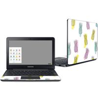 Mightyskins Skin Compatible with Samsung Chromebook 3 11.6" - Funky Pineapples | Protective, Durable, and Unique Vinyl Decal Wrap Cover | Easy to Apply, Remove, and Change Styles | Made in The USA