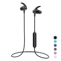 Bluetooth Headphones, Letsfit Wireless Headphones, HD Stereo Sound Wireless Earbuds w/Mic, Water Resistant Bluetooth Earbuds for Sports, Gym, Workout, Magnetic Design