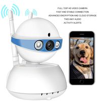 Security Camera WiFi Camera-ALIKE 720P Indoor Tilt Wireless Security IP Camera Full HD Home Video Surveillance System with HD Night Vision,Motion Detection Pan,Two-Way Audio,Cloud Storage (Blue)