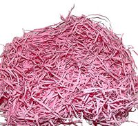 Home Shredded Easter Grass, 1.5 Ounces, Light Pink