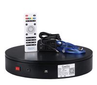 ComXim 360 Degree Photography Turntable for Product Shooting,WiFi and USB control,12.6in，88Lb capacity,3D Scanning,Control Speed and Direction, Remote Control, Electric Turntable Display Stand (Black)