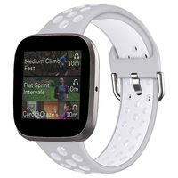 Soft Silicone Replacement Bands Compatible with Fitbit Versa 2 Watch,Sport Rubber Watch Strap Buckle Bracelets Wristbands for Women Men