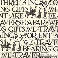 IHR Emma Bridgewater Cocktail or Tea Small Napkins Christmas Three Kings Black 25 cm square