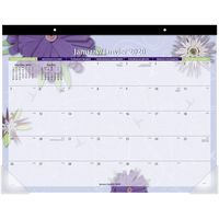 AT-A-GLANCE 2020 Desk Calendar, Desk Pad, 21-3/4" x 17", Standard, Paper Flowers (5035)