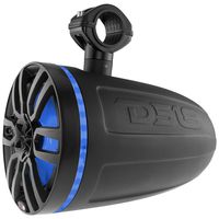 DS18 NXL8TBK 8 Inch Black Marine 8" Hydro 2-Way Wakeboard Tower Speaker (with Integrated RGB LED Lights/375 Max/125 Watts RMS), 2 Pack