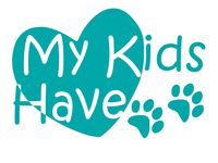 UR Impressions Teal My Kids Have Paws Heart Decal Vinyl Sticker Graphics for Cars Trucks SUV Vans Walls Windows Laptop|Teal|7.5 X 5 inch|URI254-T