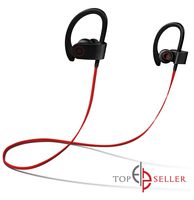 Bluetooth Wireless Headphones, Waterproof Earbuds Headset HiFi Bass Stereo Sweatproof Earbuds w/Mic, Noise Cancelling Headset for Workout, Running, Gym, 8 Hours Play Time International