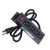 Power Strip, Beesmall 4 Outlets 3.6 ft Heavy Duty Surge Extension Cord, Wall Mountable The Desk Table, Workbench, Nightstand, Dresser, Home, Office, Hotel (4AC-1M)