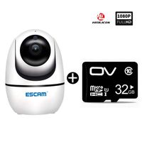 Security Camera, TEEKAR Mega-Pixel Camera, HD1080P PTZ Monitoring, Motion/Sound Detection, WiFi IR IP Camera, 2-Way Audio, Night Vision Camera Tracking Faces (with TF Card)