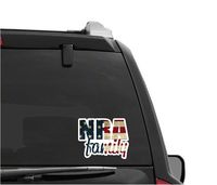 Family NRA Shooter Cute Love American Flag Skin Laptop Window Sticker Quote Decals Computer or car Vinyl Sticker