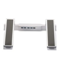 Ergonomics Silver Aluminum Laptop Stand with USB3.04