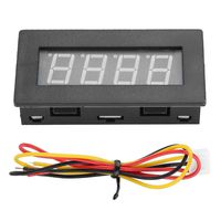 SoarUp Digital Frequency Tachometer,0.56in 4LED Mini Fast-Reaction Digital Frequency Tachometer RPM Measurement Tester for Various Motors Blue/Green/Red Display Color,5-9999RPM/0-98990.1Hz