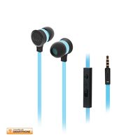 iLuv IEP336BBLN Neon Sound High-Performance Earphone with SpeakEZ Remote for Kindle, Tablets and Smartphones, Baby Blue Neon